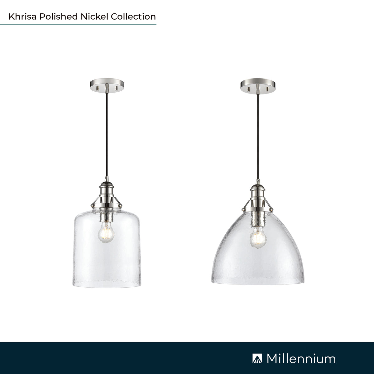 15.75'' Khrisa Polished Nickel 1 Light Pendant