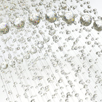 Spiral 12 Light Chrome Chandelier With Clear Crystal Design