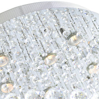 Spiral 12 Light Chrome Chandelier With Clear Crystal Design