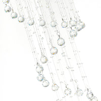 Spiral 5 Light Chrome Chandelier