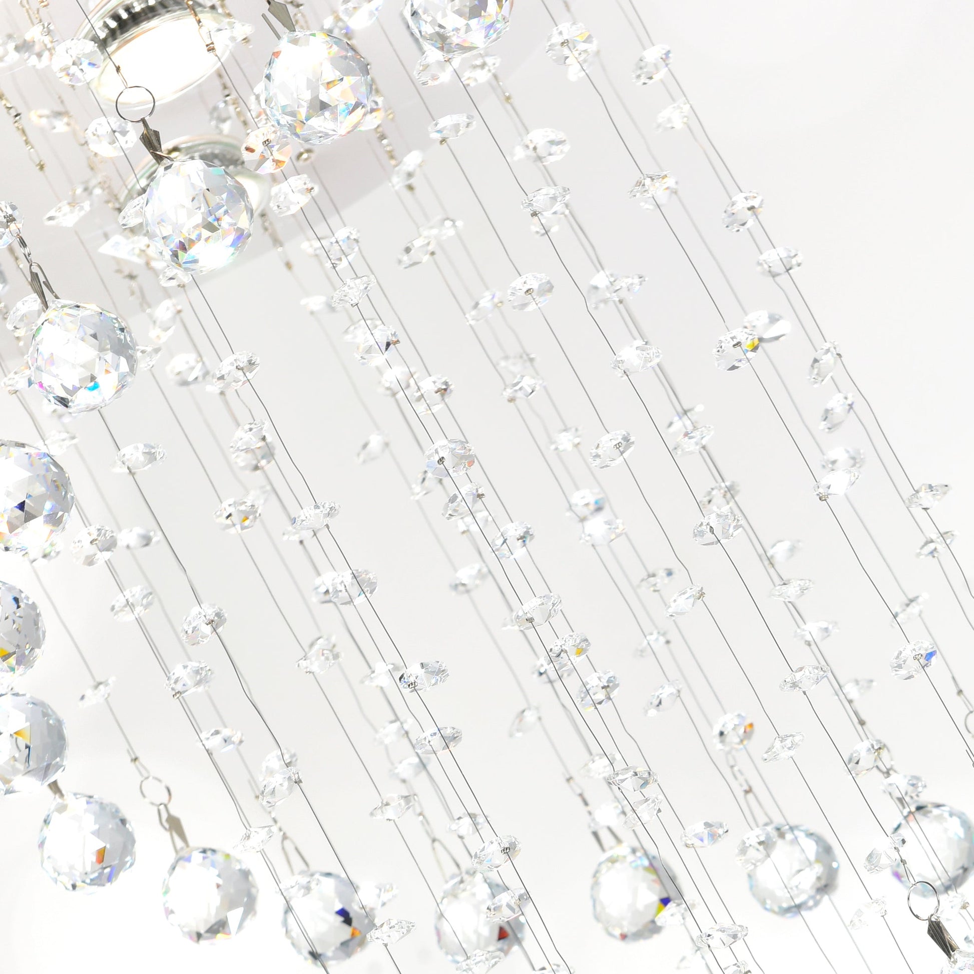 Spiral 5 Light Chrome Chandelier