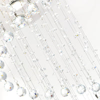 Spiral 5 Light Chrome Chandelier