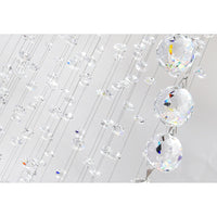 Spiral 8 Light Chrome Chandelier