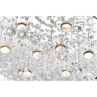 Spiral 8 Light Chrome Chandelier