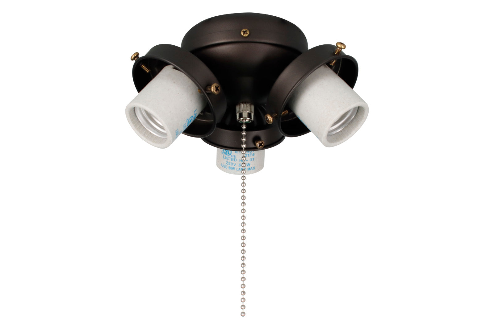 3.5-inch Oil Rubbed Bronze Fan Light Kit Fitter