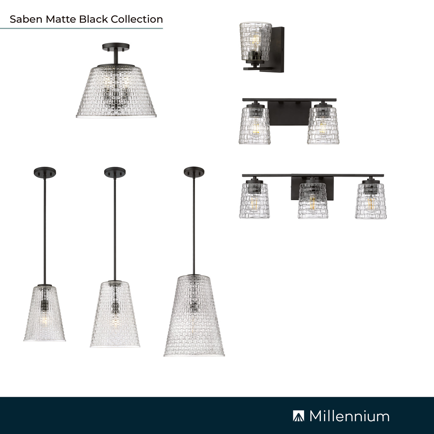 4.75'' Saben Matte Black 1 Light Wall Sconce