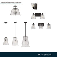 4.75'' Saben Matte Black 1 Light Wall Sconce