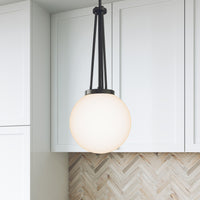 24'' Vellin Matte Black 1 Light Pendant