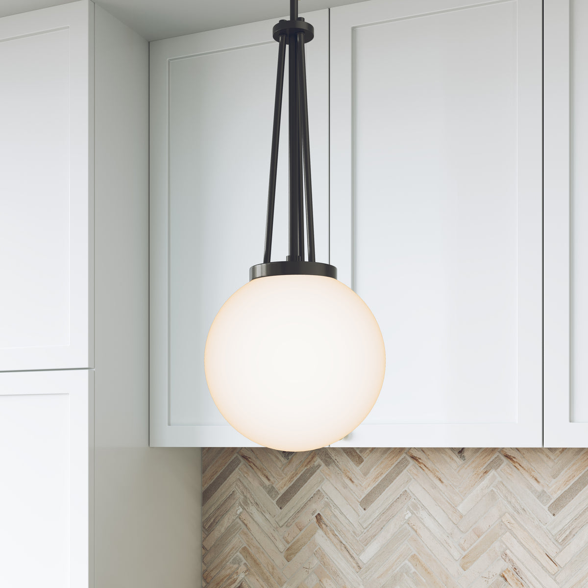 24'' Vellin Matte Black 1 Light Pendant