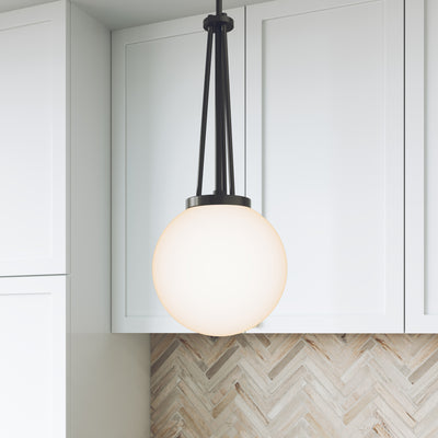 24'' Vellin Matte Black 1 Light Pendant