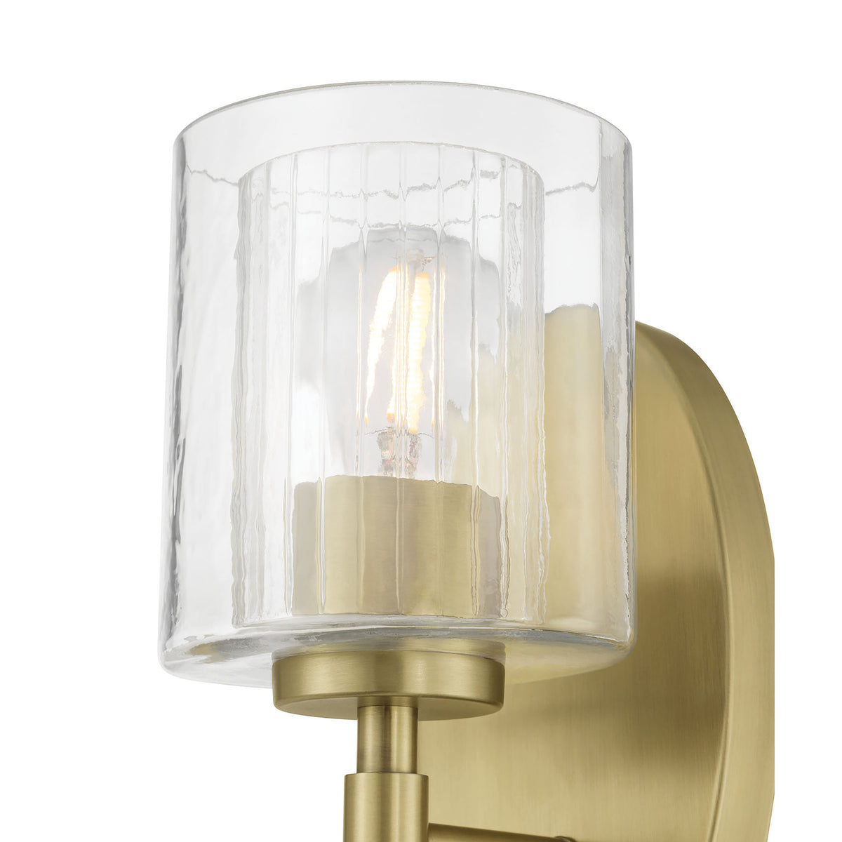 5.5'' Solventa Vintage Brass 1 Light Wall Sconce