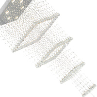 Square 8 Light Chrome Chandelier