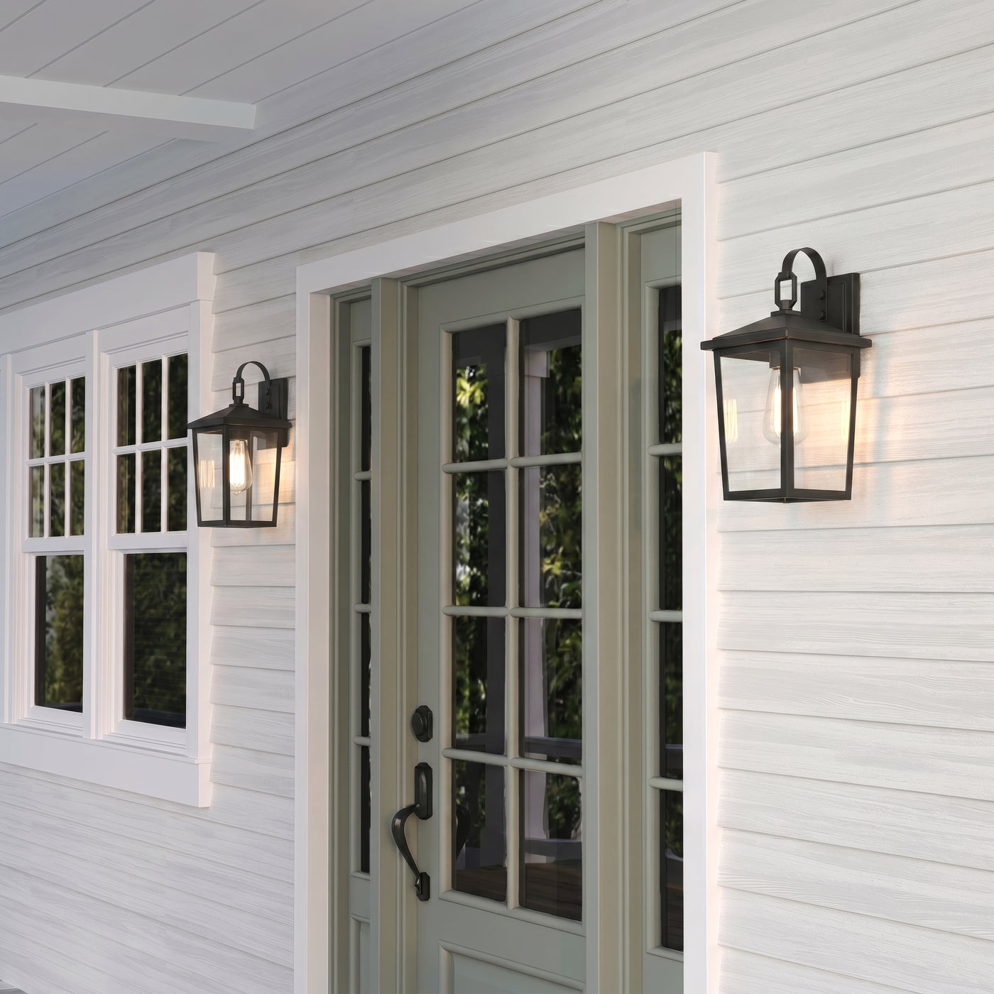 7'' Fetterton Powder Coated Black 1 Light Wall Sconce