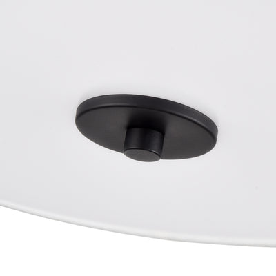 10.5'' Guyten Matte BlackWhite 2 Light Semi-Flush Mount