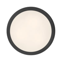 4.5'' Stralara Matte Black 2 Light Flush Mount