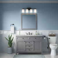 27.75'' Verlana Matte Black 4 Light Bath Vanity