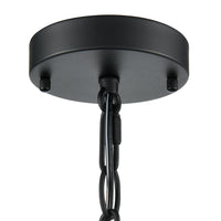 12'' Arelyn Matte Black 6 Light Pendant