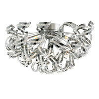 Swivel 13 Light 22in Chrome Flush Mount