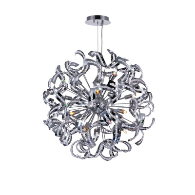 Swivel 14 Light Chrome Chandelier