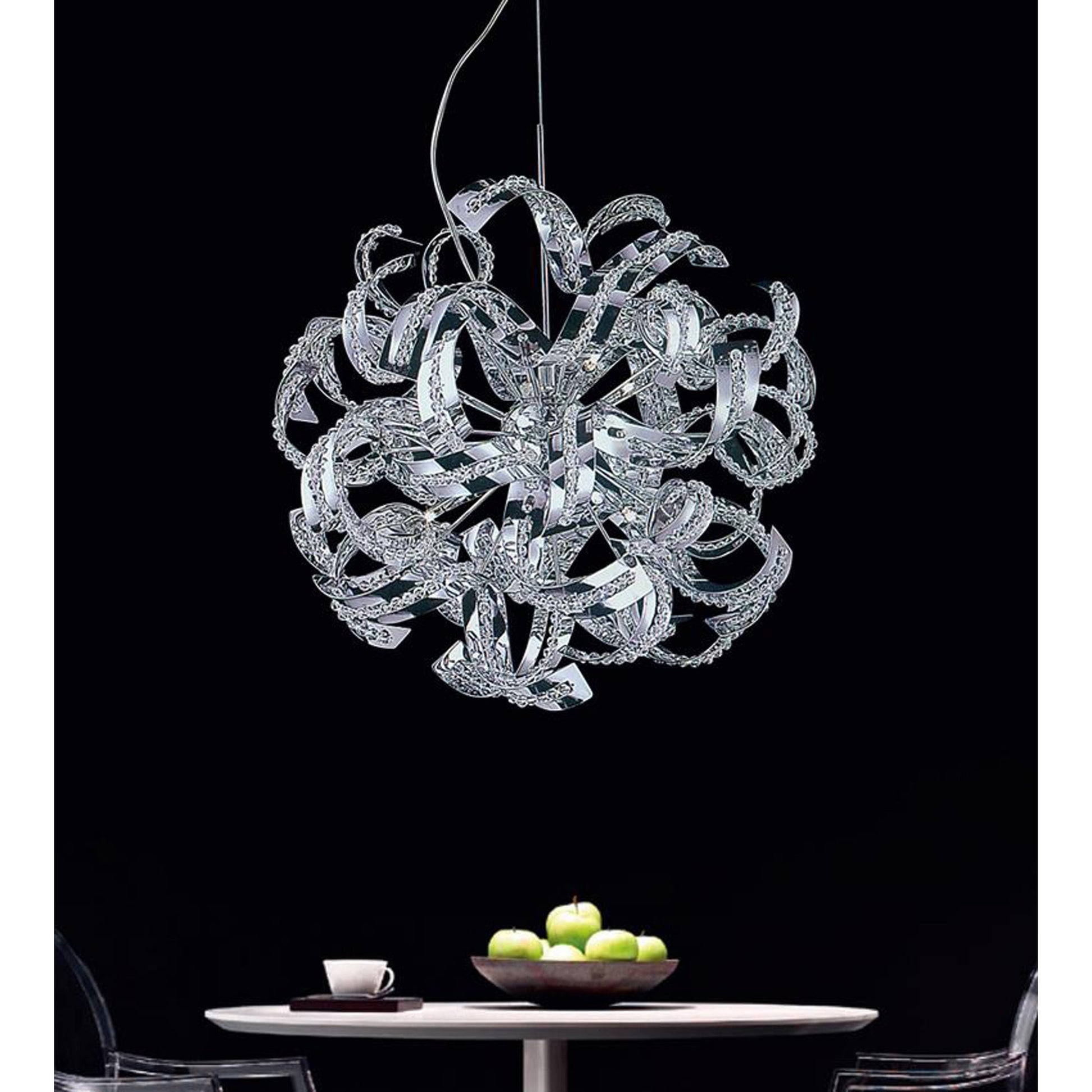 Swivel 14 Light Chrome Chandelier