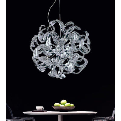 Swivel 14 Light Chrome Chandelier