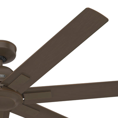 60 inch Downtown ENERGY STAR® Matte Bronze Damp Rated Ceiling Fan and Wall Control