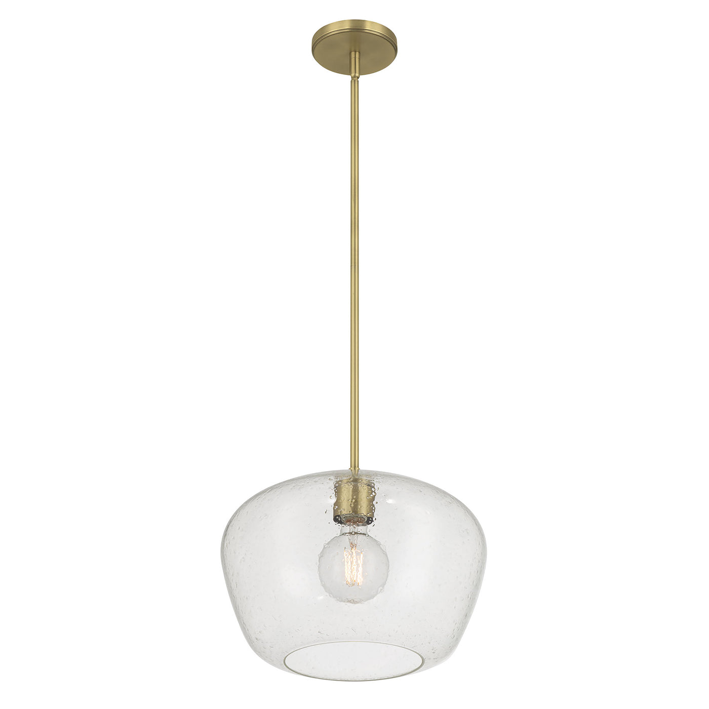 10.5'' Pomari Vintage Brass 1 Light Pendant
