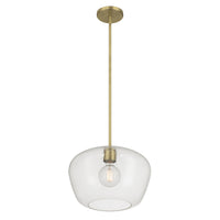 10.5'' Pomari Vintage Brass 1 Light Pendant
