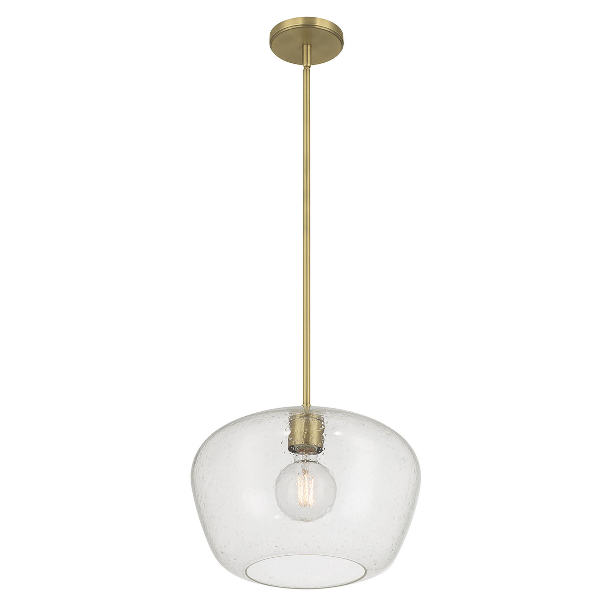 10.5'' Pomari Vintage Brass 1 Light Pendant