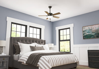44 inch Swanson ENERGY STAR® New Bronze Ceiling Fan with LED Light Kit and Pull Chain