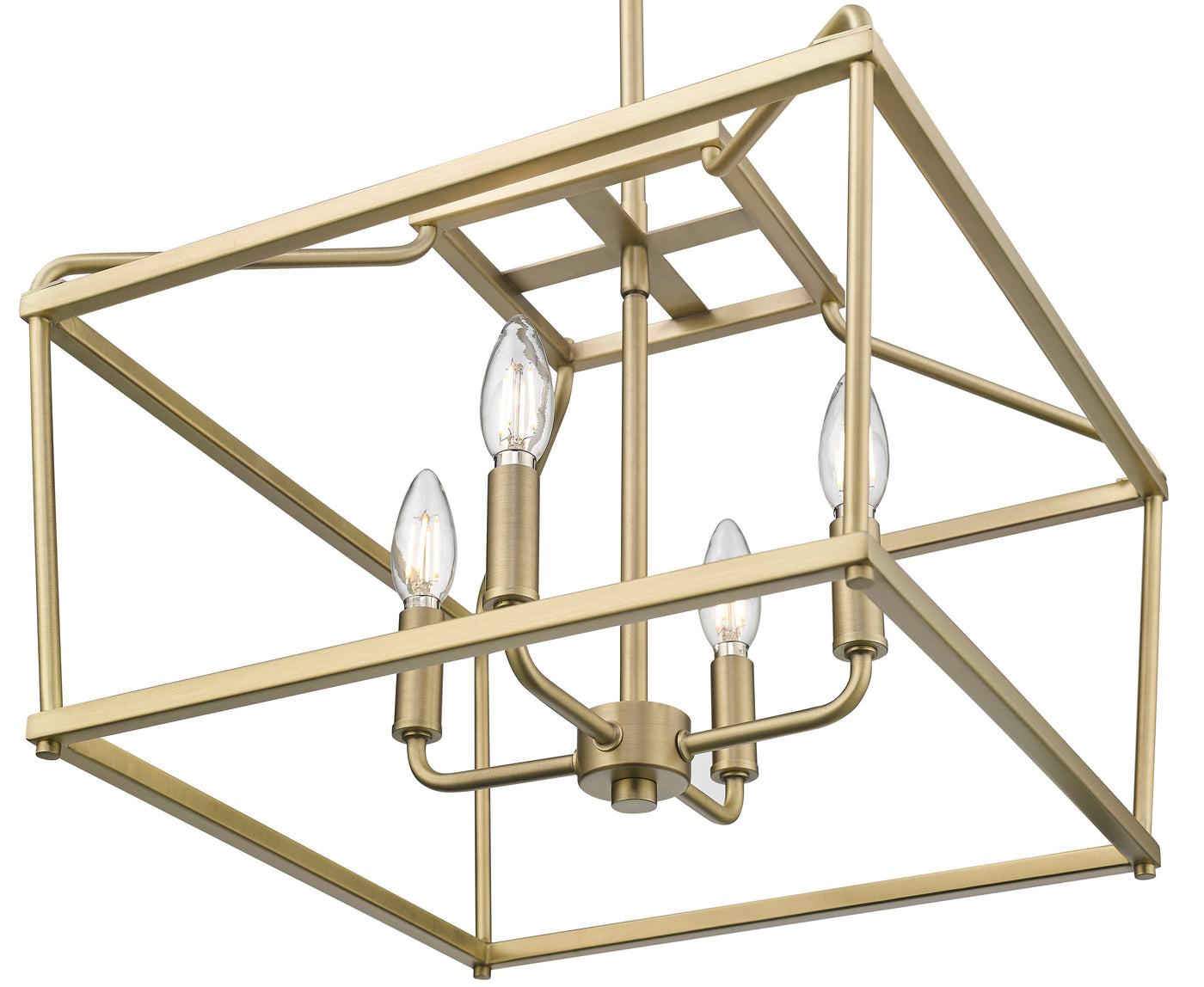 13'' Nellita Vintage Brass 4 Light Pendant