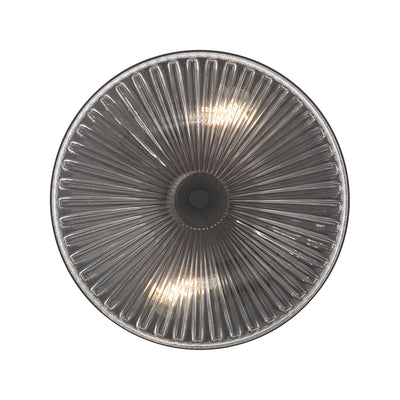 5.25'' Virette Matte Black 2 Light Flush Mount