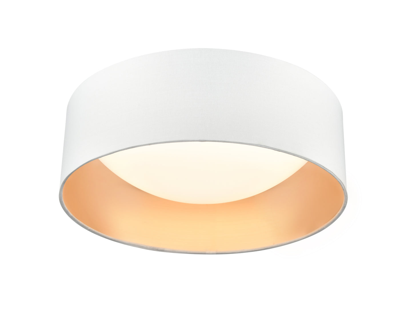 12.5-inch Rosata White Flush Mount Ceiling Light