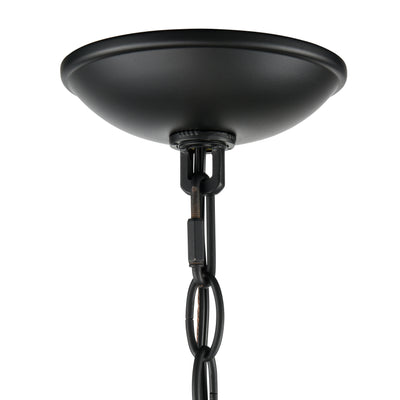 26.5'' Charlize Matte Black 6 Light Chandelier