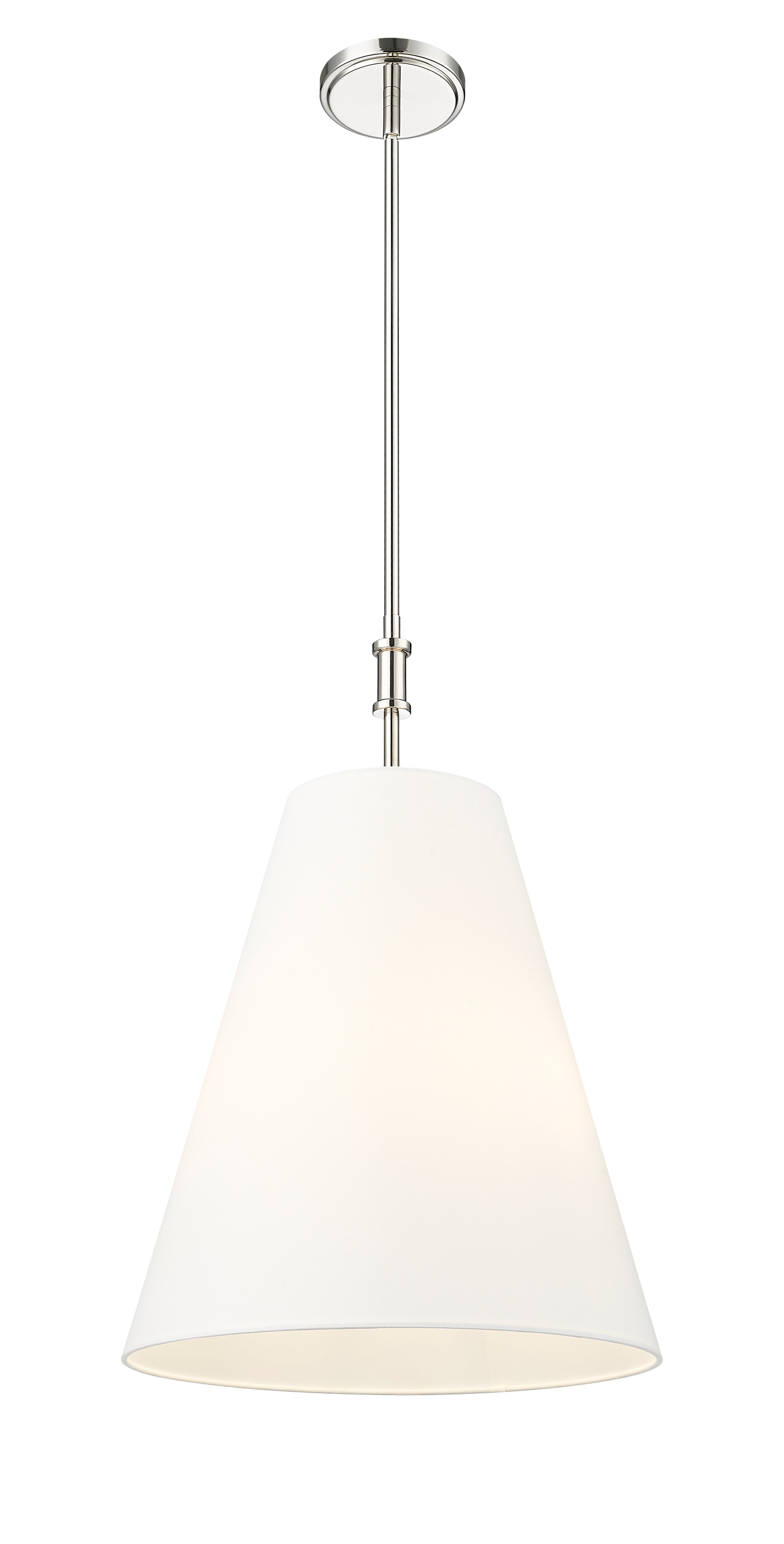 24'' Adorra Polished Nickel 3 Light Pendant