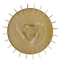 48 Inch Antique Gold Retractable Blade Ceiling Fan