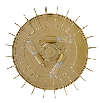 48 Inch Antique Gold Retractable Blade Ceiling Fan