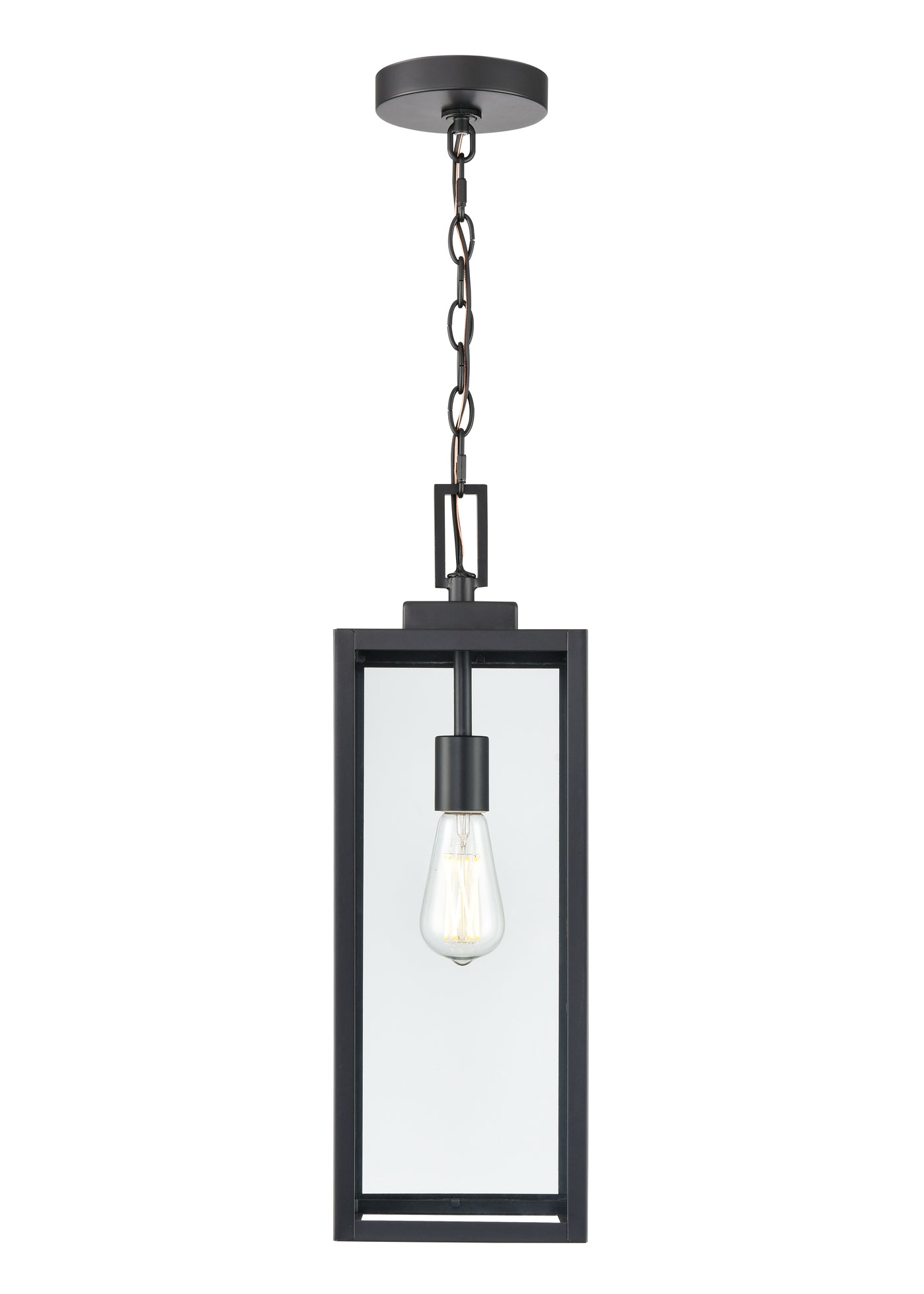 21.5'' Atless Powder Coated Black 1 Light Hanging Pendant