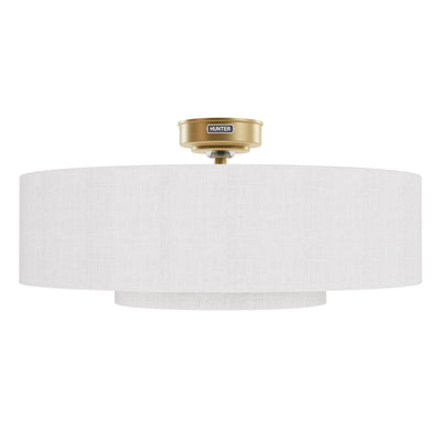30 inch Brookside Luxe Gold Ceiling Fan with LED Light Kit and Handheld Remote