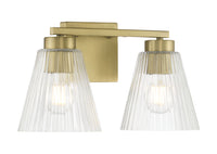 13.75'' Riville Vintage Brass 2 Light Bath Vanity