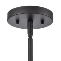 11'' Laphia Matte Black 3 Light Chandelier