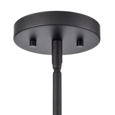 11'' Laphia Matte Black 3 Light Chandelier