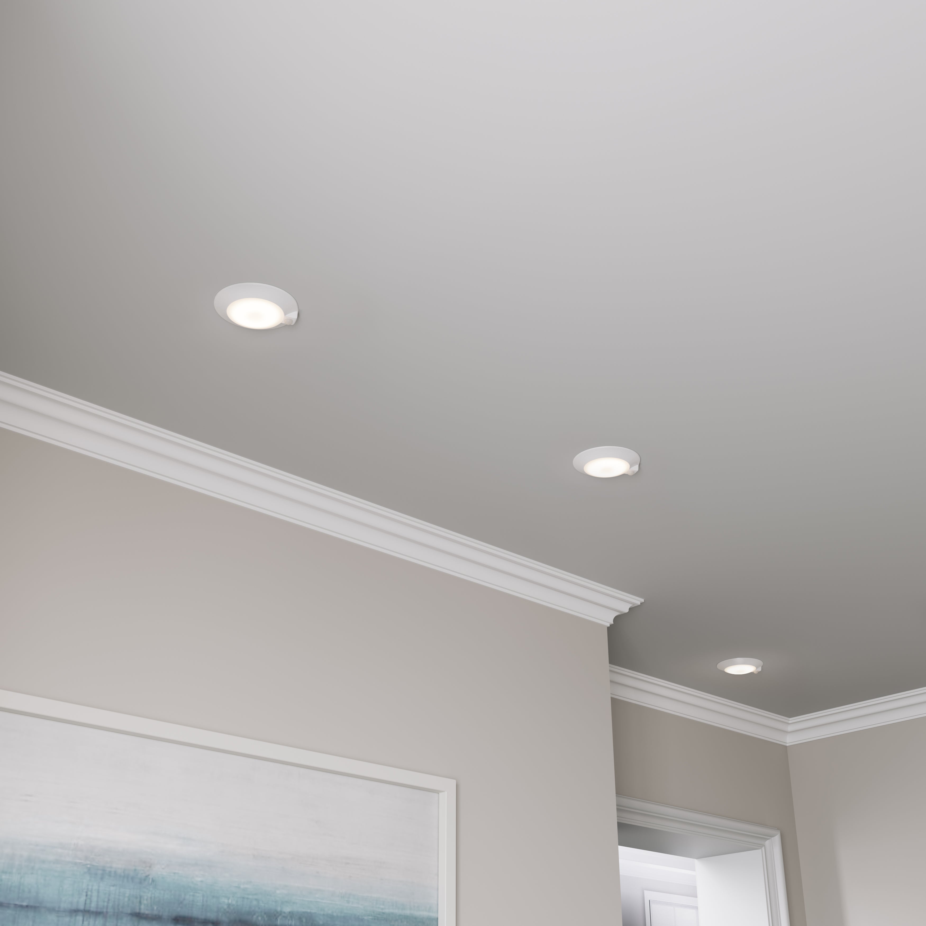 6-inch White Wall Light with 5-CCT Selectable White and 14W Output