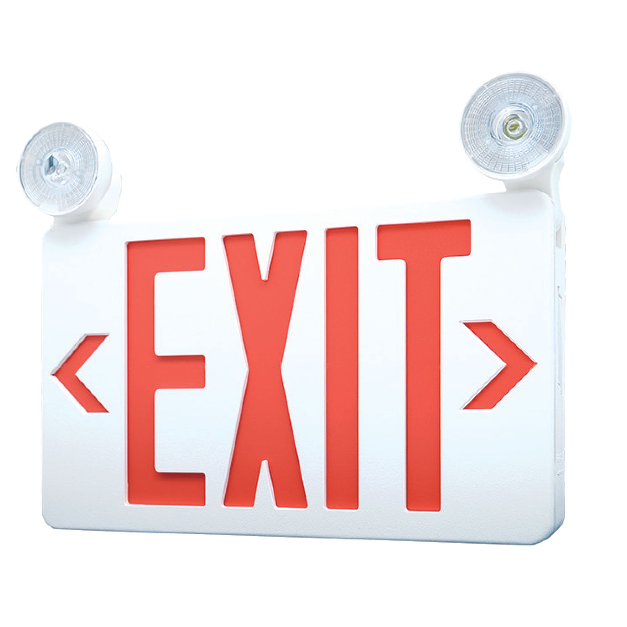 11.75-inch White Exit and Emergency Combo Light with 3W Output and 120-277V Input