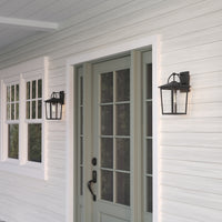 7'' Strathden Powder Coated Black 1 Light Lantern