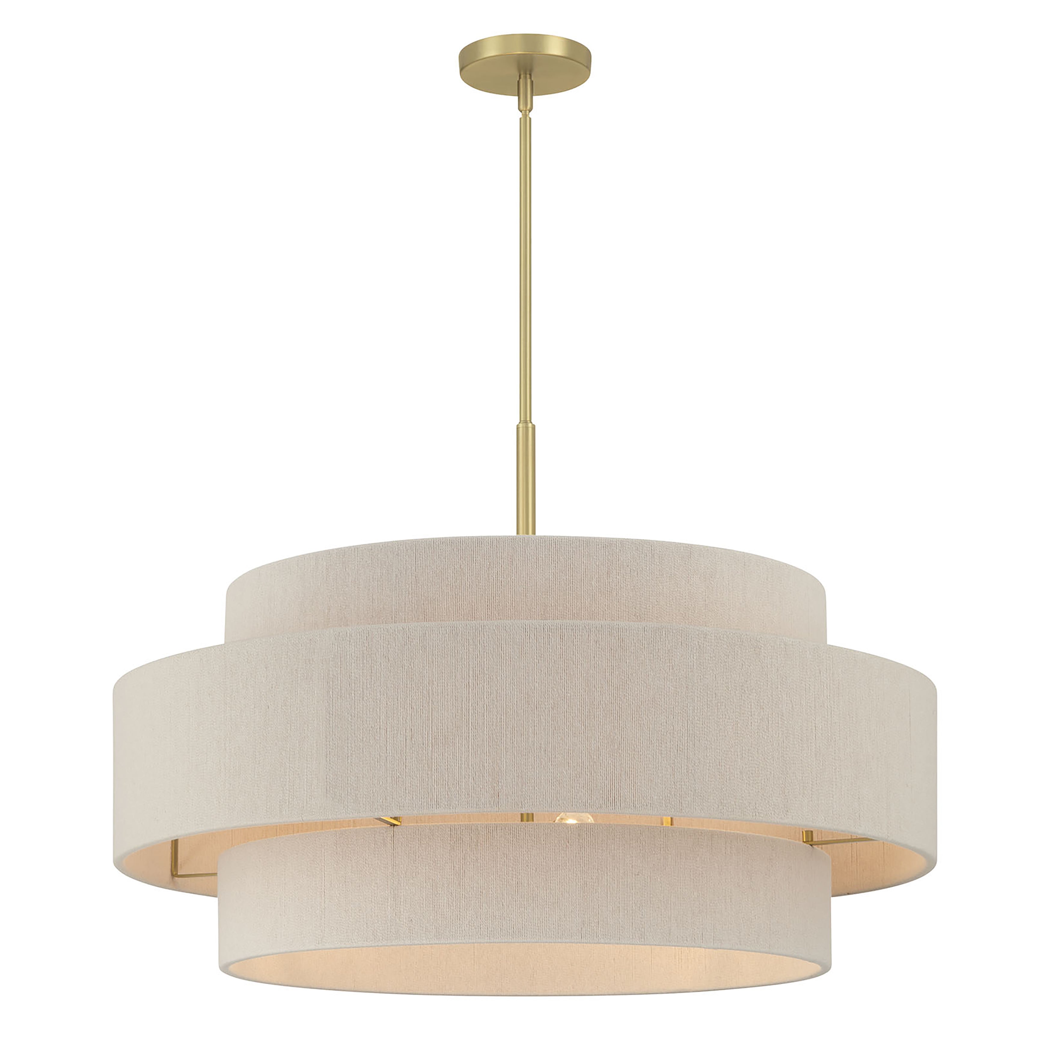 20.5'' Helbert Vintage Brass 6 Light Pendant