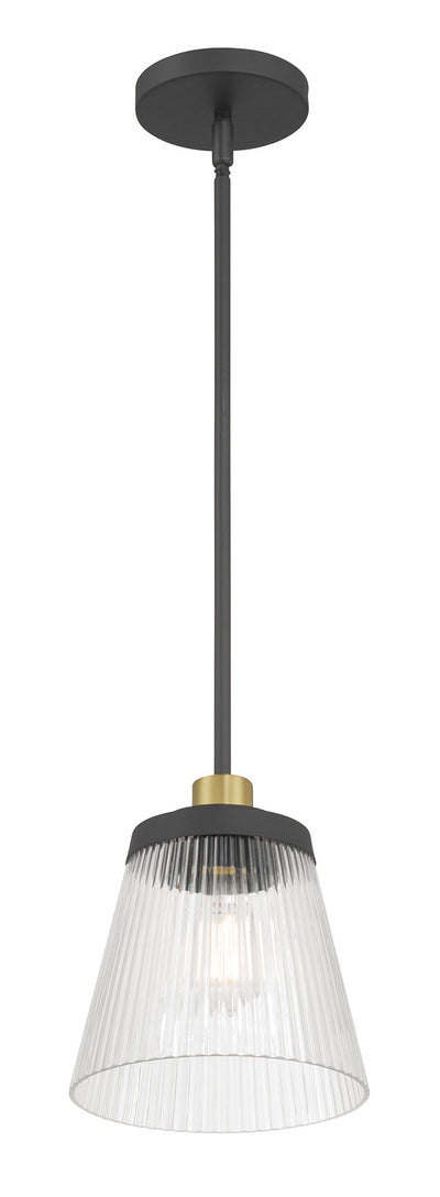 8.75'' Lustria Matte Black 1 Light Mini Pendant