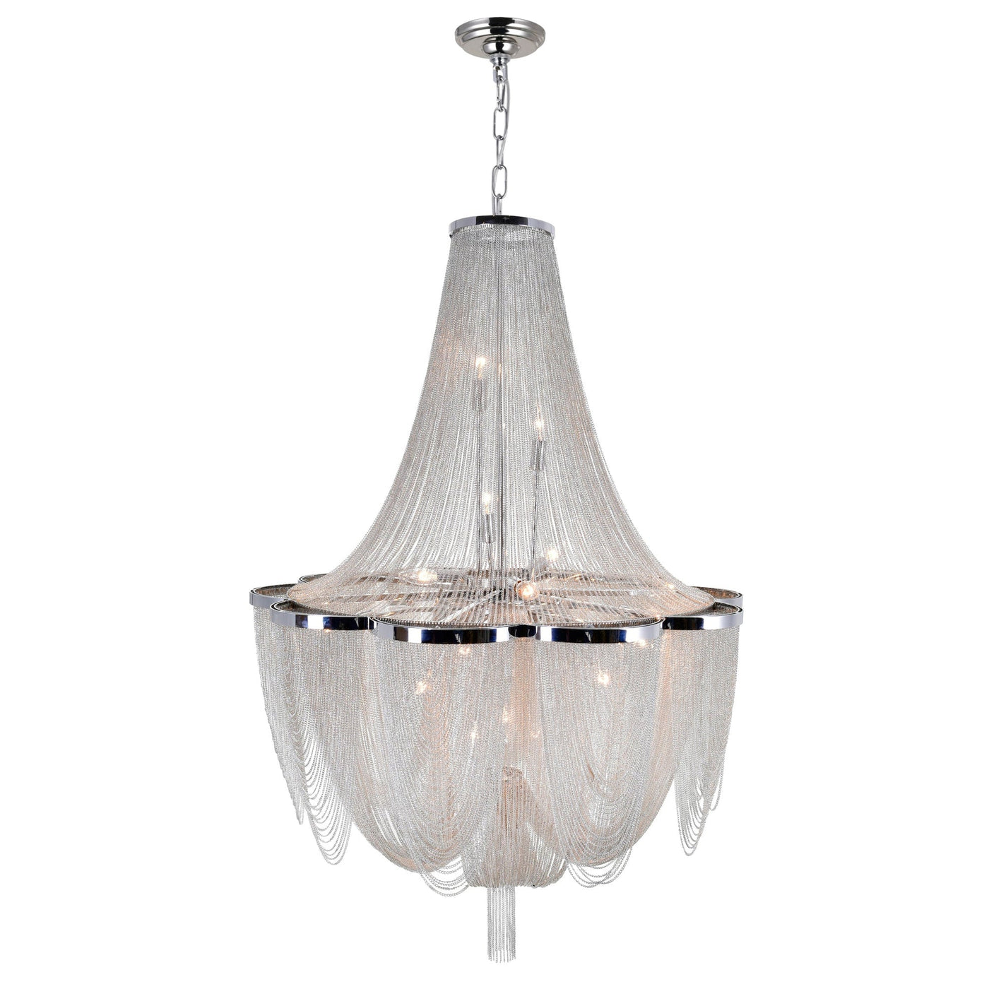 Taylor 10 Light Chrome Chandelier with Chrome Finish