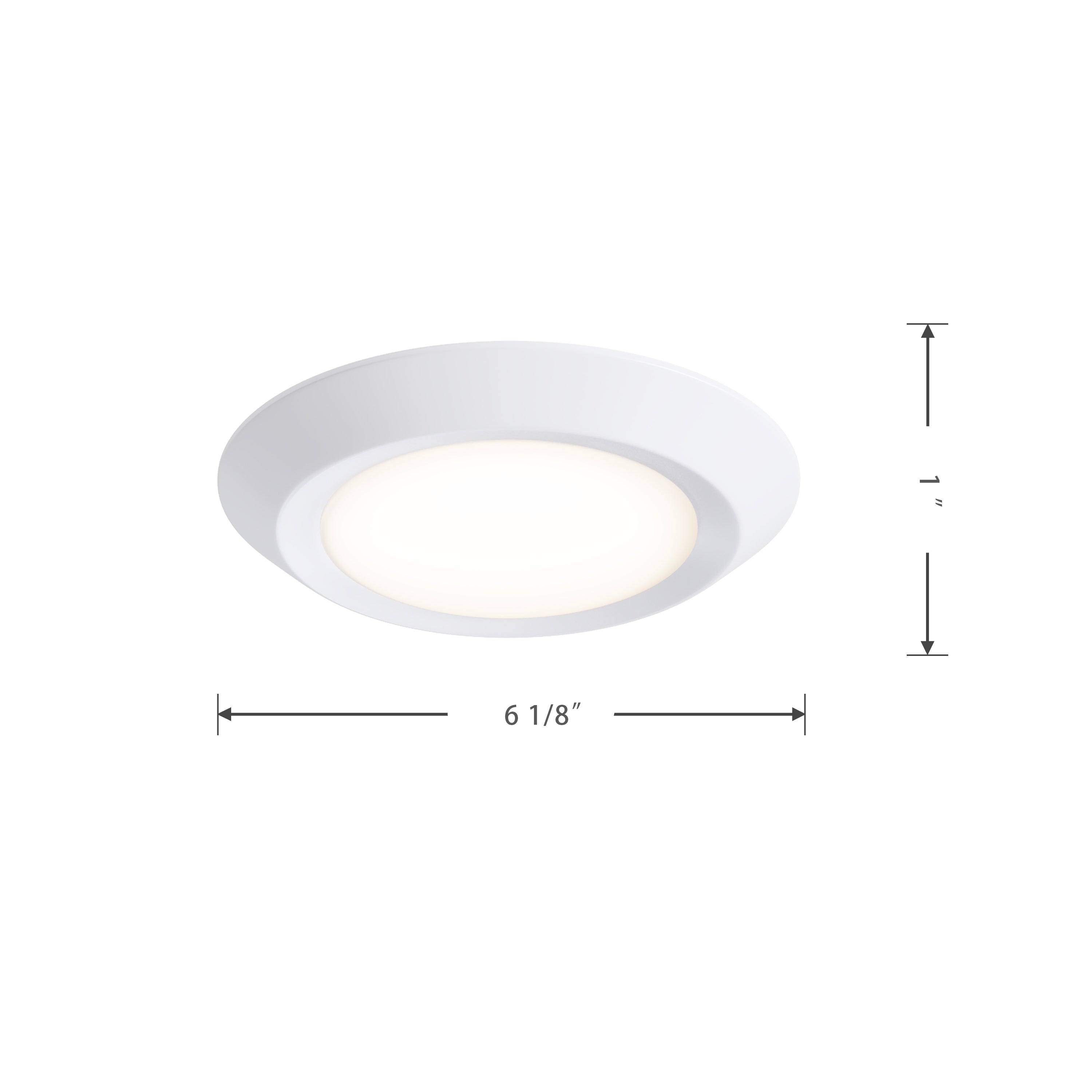 4-inch White Wall Light