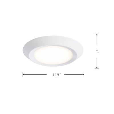 4-inch White Wall Light